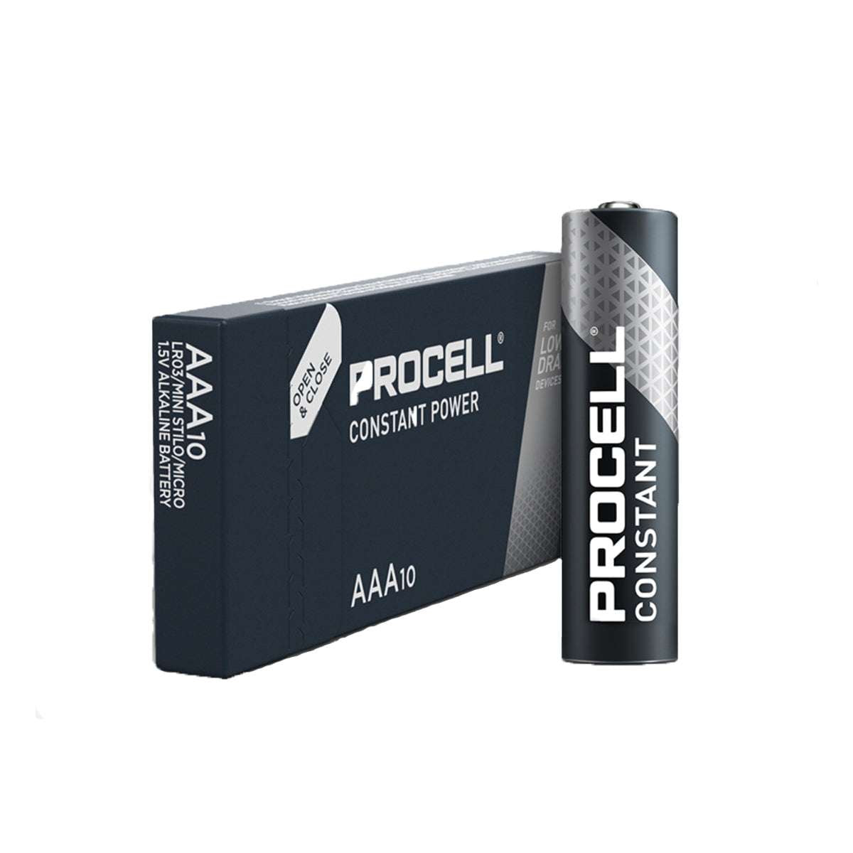 Constant Power AAA 1.5V Professional Alkaline Batteries in packs of 10 - Procell