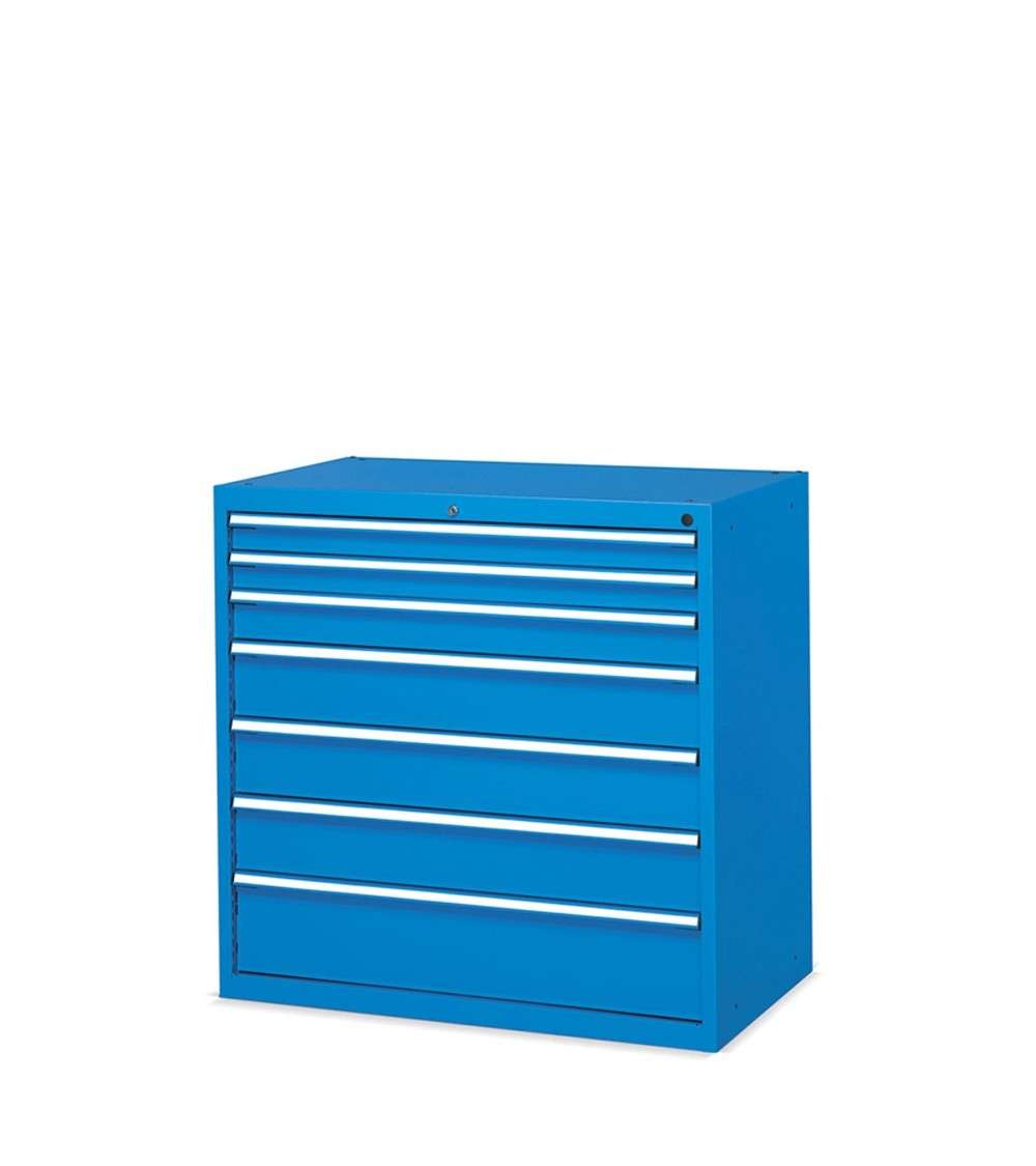 CABINET WITH 7 DRAWERS FOR INDUSTRIAL WORKSHOP 1023 X 600 X 1000 H - TOTAL EXTRACTION - FAMI FDL10905404 - BLUE