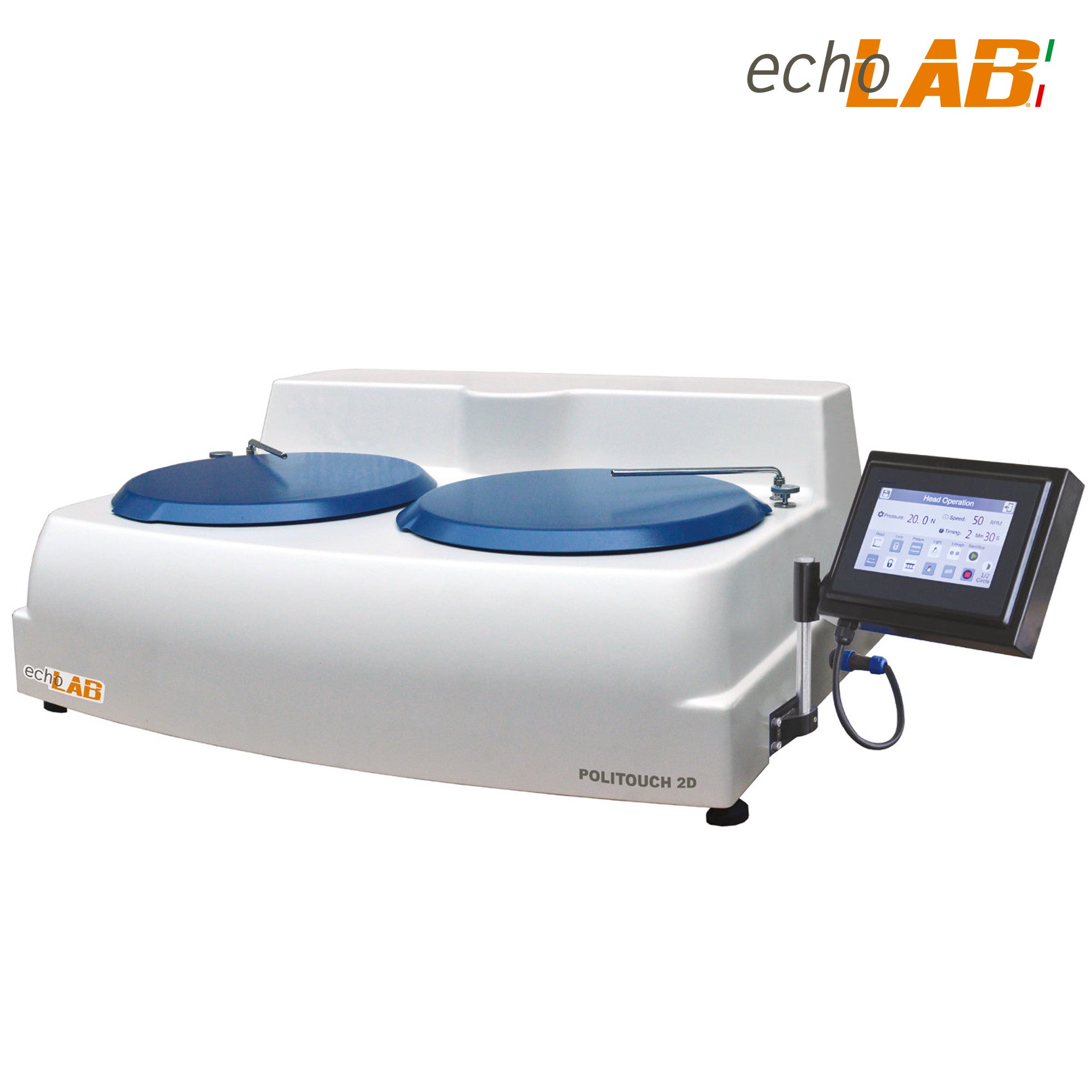 Manual, digital grinding/polishing machine with abrasive paper 2pcs  250-300mm - echoLAB