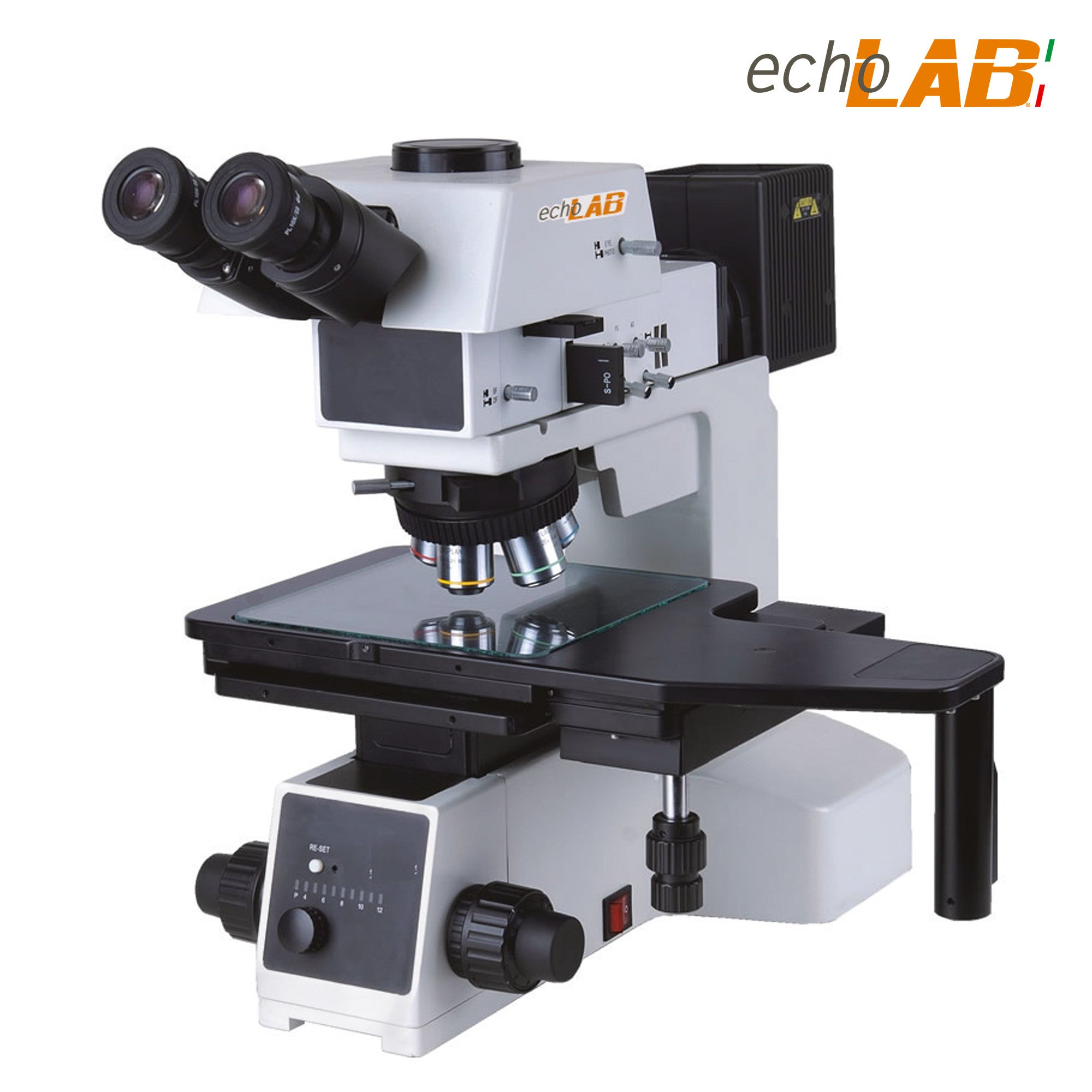 Upright material science microscopes trinocular 455x240mm three layer mechanical stage - UM 620 BD - echoLAB