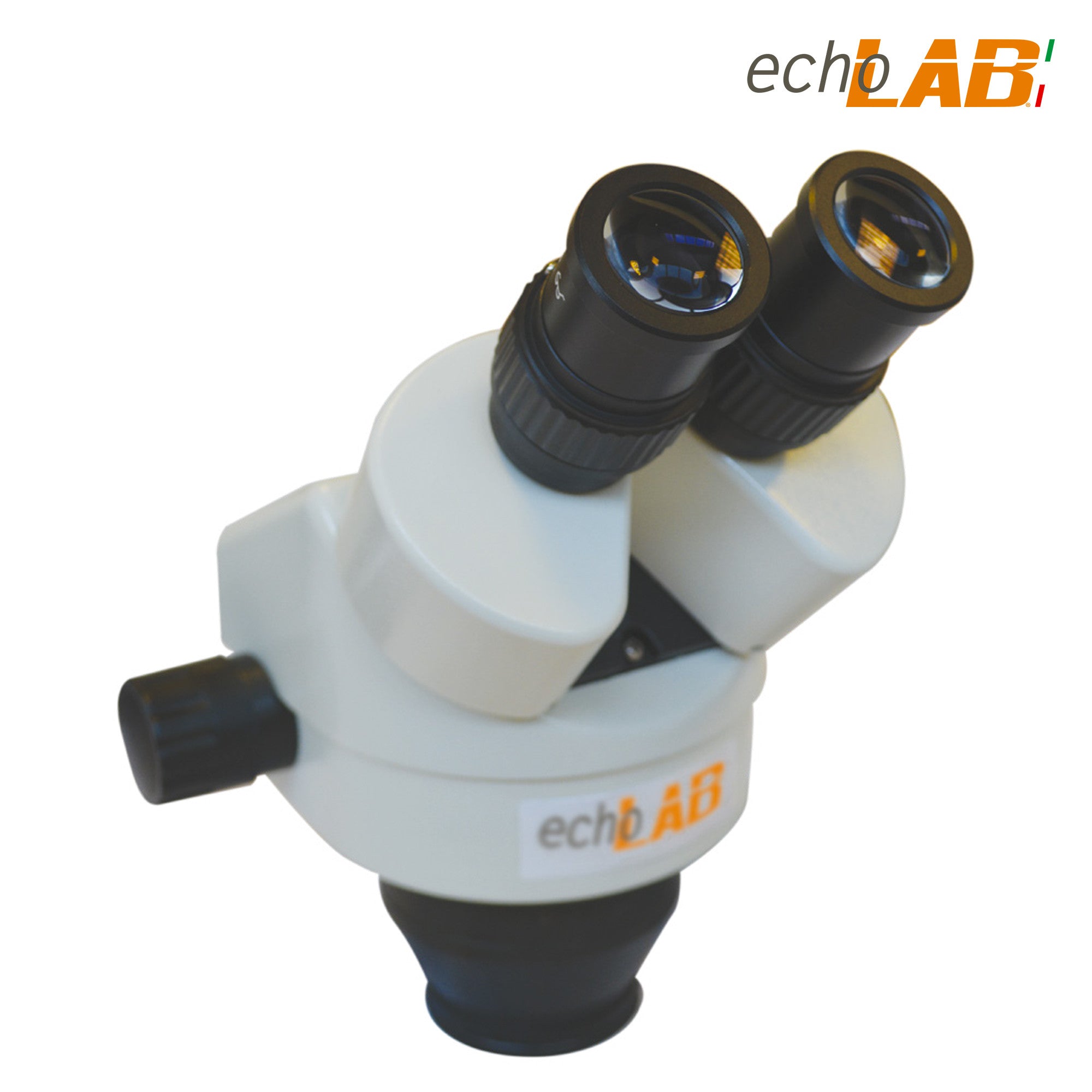 Continuous Zoom Stereo Microscope Head Trinocular and Binocular, eyepice H WF 10x (ø20mm) - echoLAB