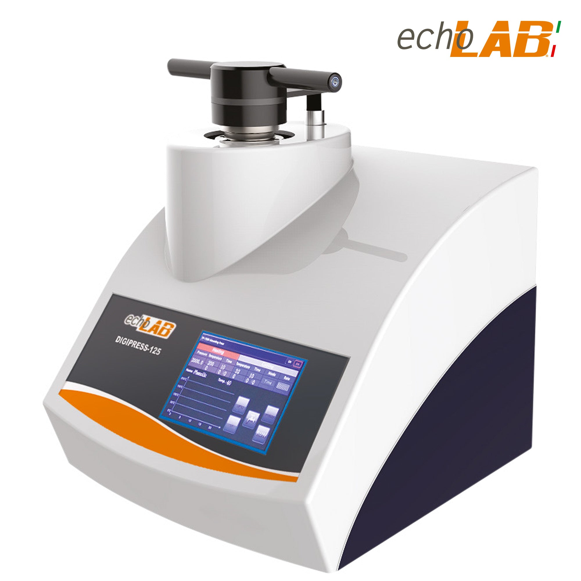 Fully automatic mounting press different mold sizes from  25 to 50mm 4 mounting operations - echoLAB