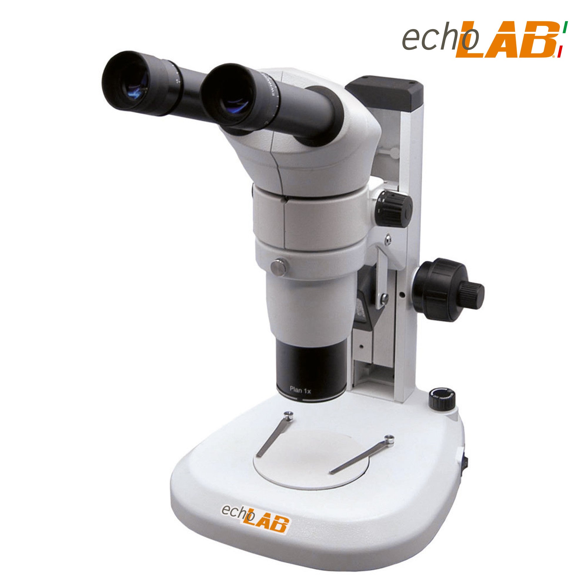 Continuous Zoom Stereo Microscope zoom ratio from 1:6 to 1:10 binocular - echoLAB