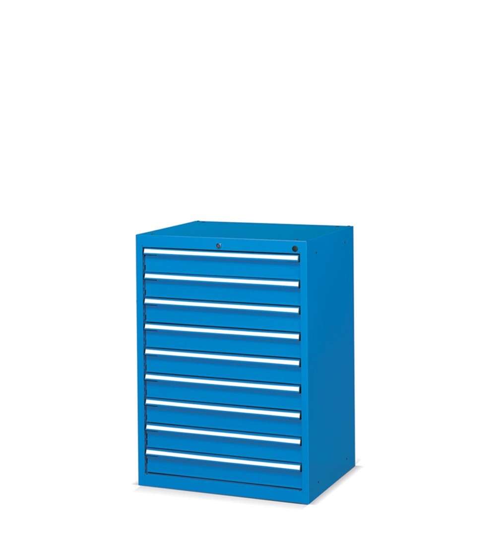 WARDROBE WITH 9 DRAWERS FOR INDUSTRIAL WORKSHOP 717 X 600 X 1000 H - TOTAL EXTRACTION - FAMI FDF10905604 - BLUE