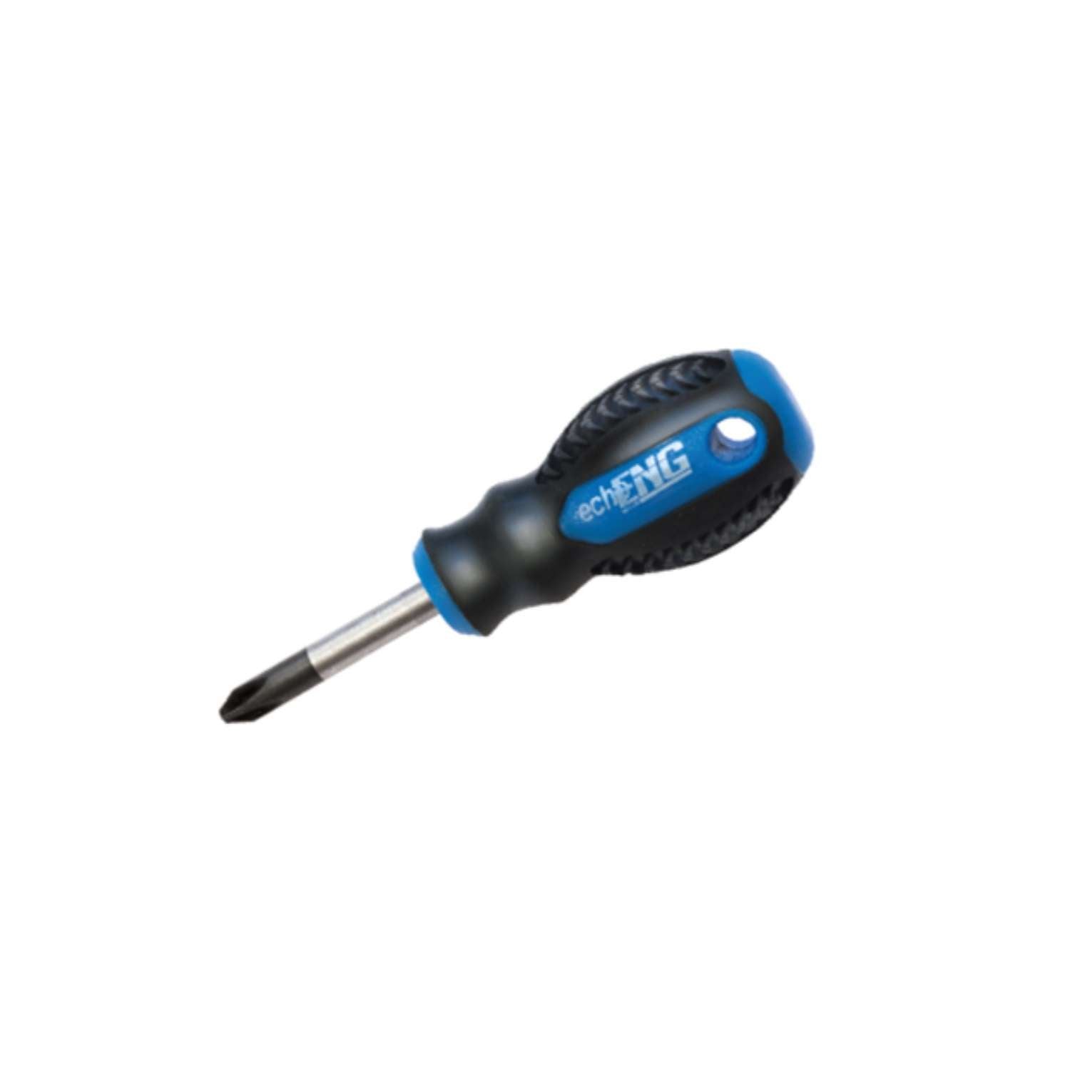 Stubby screwdriver anti-slip handle, PHILIPS head screw 2x38 mm - UM 10 C038